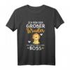 Kinder Ich Bin Großer Bruder Boss Löwe T-Shirt - Cooles Geschenk für werdenden großen Bruder zu Geburtstag, Weihnachten oder Ostern