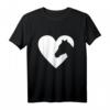 Pferd Silhouette Herz Liebe T-Shirt – Perfektes Geschenk für Reiter, Pferdeliebhaber und Pferdefans zum Valentinstag und Geburtstag
