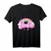 Kinder Barbie T-Shirt für Mädchen - Offizielles Regenbogen-Design, Hochwertiges Kinder T-Shirt mit klassischem Schnitt