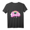 Kinder Barbie T-Shirt für Mädchen - Offizielles Regenbogen-Design, Hochwertiges Kinder T-Shirt mit klassischem Schnitt