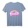 Kinder Barbie T-Shirt für Mädchen - Offizielles Regenbogen-Design, Hochwertiges Kinder T-Shirt mit klassischem Schnitt