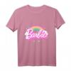 Kinder Barbie T-Shirt für Mädchen - Offizielles Regenbogen-Design, Hochwertiges Kinder T-Shirt mit klassischem Schnitt