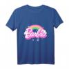 Kinder Barbie T-Shirt für Mädchen - Offizielles Regenbogen-Design, Hochwertiges Kinder T-Shirt mit klassischem Schnitt