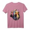Pferd Reiten Dressur Springen Reiterhof T-Shirt – Charmantes Reitsport-Design für Frauen und Mädchen, ideal für Pferdeliebhaberinnen