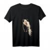 Damen Pferdefan T-Shirt mit Schönem Pferdemotiv und V-Ausschnitt – Perfekt für Mädchen, Frauen, Reiterinnen & Pferdeliebhaber im Sommer