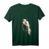 Damen Pferdefan T-Shirt mit Schönem Pferdemotiv und V-Ausschnitt – Perfekt für Mädchen, Frauen, Reiterinnen & Pferdeliebhaber im Sommer