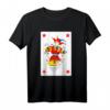Joker Spielkarte Vintage Roter Anzug Clown Gruppenkostüm T-Shirt – Perfekt für Halloween, Fasching & Casino Partys