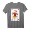 Joker Spielkarte Vintage Roter Anzug Clown Gruppenkostüm T-Shirt – Perfekt für Halloween, Fasching & Casino Partys
