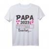 Ich Werde 40 Geburtstag Baby Ankündigung Mädchen T-Shirt – Lustige Schwangerschafts- und Vatertagsidee für werdende Väter und Familien