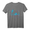Kitesurfer Herzschlag EKG Kiteboard Surfer Wassersport T-Shirt – Perfektes Geschenk für Wassersportliebhaber zum Geburtstag, Weihnachten & Vatertag