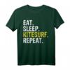 Eat Sleep Kitesurf Repeat T-Shirt – Humorvolles Wassersport Geschenk für Kitesurfer, Windsurfer & Wakeboarder, perfekt für Geburtstage, Weihnachten & Festivals