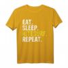 Eat Sleep Kitesurf Repeat T-Shirt – Humorvolles Wassersport Geschenk für Kitesurfer, Windsurfer & Wakeboarder, perfekt für Geburtstage, Weihnachten & Festivals
