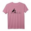 Hydrofoil Wingfoil Kiten Foil Wing Surf Herzschlag T-Shirt – Perfektes Wassersport-Outfit für Kitesurfer, Surfer & Wasserskifahrer im Sommer