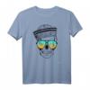 Totenkopf Skull Surfen Palmen Meer Strand Beach Kitesurfen T-Shirt – Perfektes Geschenk für Surfer, Segler & Wassersportler