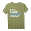 Boulder T-Shirt Eat Sleep Boulder – Lustiges Kletterer Geschenk für Bergsteiger & Boulderer, Perfekt für Kletterausflüge & Bergsteigen
