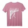 Klettersteiger Kletterer T-Shirt – Der Himmel ist die Grenze im Vintage- und Used-Look für Bergsteiger und Kletterer