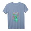 Damen T-Rex Bouldern und Klettern T-Shirt mit V-Ausschnitt – Lustiges Kletterdesign, perfekt als Geschenk für Boulder- und Kletterfans jeden Alters