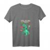 Damen T-Rex Bouldern und Klettern T-Shirt mit V-Ausschnitt – Lustiges Kletterdesign, perfekt als Geschenk für Boulder- und Kletterfans jeden Alters