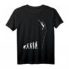 Klettern Evolution T-Shirt – Lustiges Geschenk für Kletterer, Boulder und Freeclimbing Fans