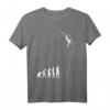 Klettern Evolution T-Shirt – Lustiges Geschenk für Kletterer, Boulder und Freeclimbing Fans