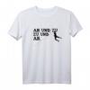 Lustiges Kletter Sport T-Shirt - Ab und Zu - Zu und Ab für Kletterer, Boulder und Klettertraining, ideales Geschenk für Freunde & Familie