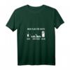 Wandern Mein Plan Für Heute Berge Outdoor Wanderung Klettern T-Shirt mit V-Ausschnitt – Perfekt für Bergsteiger & Wanderer, ideales Geschenk für Outdoor-Fans