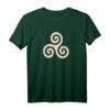 Keltische Triskele Knoten Triple Spirale T-Shirt - Geschenk für Wikinger, Germanen, Heiden und Liebhaber Nordischer Symbole