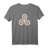Keltische Triskele Knoten Triple Spirale T-Shirt - Geschenk für Wikinger, Germanen, Heiden und Liebhaber Nordischer Symbole