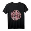 Keltischer Dara-Knoten Aquarell T-Shirt - Keltisches Design in Rosa für Kunst- und Kulturfans