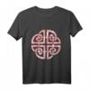 Keltischer Dara-Knoten Aquarell T-Shirt - Keltisches Design in Rosa für Kunst- und Kulturfans