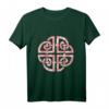 Keltischer Dara-Knoten Aquarell T-Shirt - Keltisches Design in Rosa für Kunst- und Kulturfans