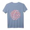 Keltischer Dara-Knoten Aquarell T-Shirt - Keltisches Design in Rosa für Kunst- und Kulturfans