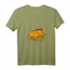 Damen Mittelalterliches Keltisches Wildschwein Knoten T-Shirt mit V-Ausschnitt – Perfektes Geschenk für Kunst- und Geschichtsbegeisterte