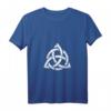 Damen T-Shirt mit Keltischem Knoten und Dreifaltigkeitsknoten – Keltische Symbole im V-Ausschnitt, leichtes und klassisch geschnittenes Design