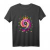 Buntes 9. Geburtstag T-Shirt für Mädchen mit Sternen und Kronen – Perfektes Partygeschenk für Tochter, Nichte & Schulfreundin