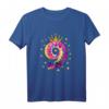 Buntes 9. Geburtstag T-Shirt für Mädchen mit Sternen und Kronen – Perfektes Partygeschenk für Tochter, Nichte & Schulfreundin