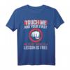 Krav Maga T-Shirt Touch Me mit kostenlosem ersten Training - Perfektes Geschenk für Martial Arts Fans & Krav Maga Enthusiasten