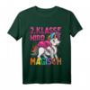 Kinder Schulanfang 2023 Einhorn T-Shirt für Mädchen - '2. Klasse Wird Magisch!' Lustiges Einschulungsgeschenk mit Regenbogen, Herz und Schulutensilien