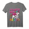 Kinder Schulanfang 2023 Einhorn T-Shirt für Mädchen - '2. Klasse Wird Magisch!' Lustiges Einschulungsgeschenk mit Regenbogen, Herz und Schulutensilien