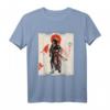 Samurai-Krieger Japanisches Samurai Schwertkampf Kunst T-Shirt – Perfektes Geschenk für Anime, Manga, Harajuku & Japan Kultur Fans