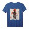 Samurai-Krieger Japanisches Samurai Schwertkampf Kunst T-Shirt – Perfektes Geschenk für Anime, Manga, Harajuku & Japan Kultur Fans