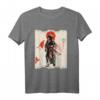 Samurai-Krieger Japanisches Samurai Schwertkampf Kunst T-Shirt – Perfektes Geschenk für Anime, Manga, Harajuku & Japan Kultur Fans
