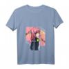 Damen Harajuku Ästhetisches Japanisches Anime Manga T-Shirt mit V-Ausschnitt – Kawaii, Otaku & Retro 80er/90er Stil, perfektes Geschenk