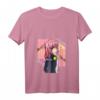 Damen Harajuku Ästhetisches Japanisches Anime Manga T-Shirt mit V-Ausschnitt – Kawaii, Otaku & Retro 80er/90er Stil, perfektes Geschenk
