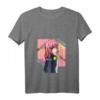 Damen Harajuku Ästhetisches Japanisches Anime Manga T-Shirt mit V-Ausschnitt – Kawaii, Otaku & Retro 80er/90er Stil, perfektes Geschenk