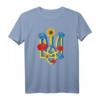 Ukraine Nationalblumen Wappen Frieden Flagge T-Shirt – Solidarität und Stolz für die Ukraine