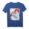 Sakura Japanische Kirschblüten Illustration T-Shirt – Asiatische Blumen & Anime Grafik, Klassisch geschnitten