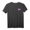Banner mit russischer Flagge, Wappen T-Shirt - Patriotische Kleidung für Russlandliebhaber und Kulturfanatiker