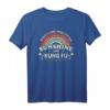 Kung Fu Shirt für Frauen - Retro Sunshine und Kung Fu T-Shirt im Vintage Stil, ideales Geschenk für Kampfsport- und Sonnenliebhaberinnen