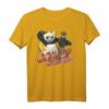 HapMonkey T-Shirt für Männer - A Real Warrior Never Quits Action Pose, Lustiges und Motivationsshirt, Officially Licensed